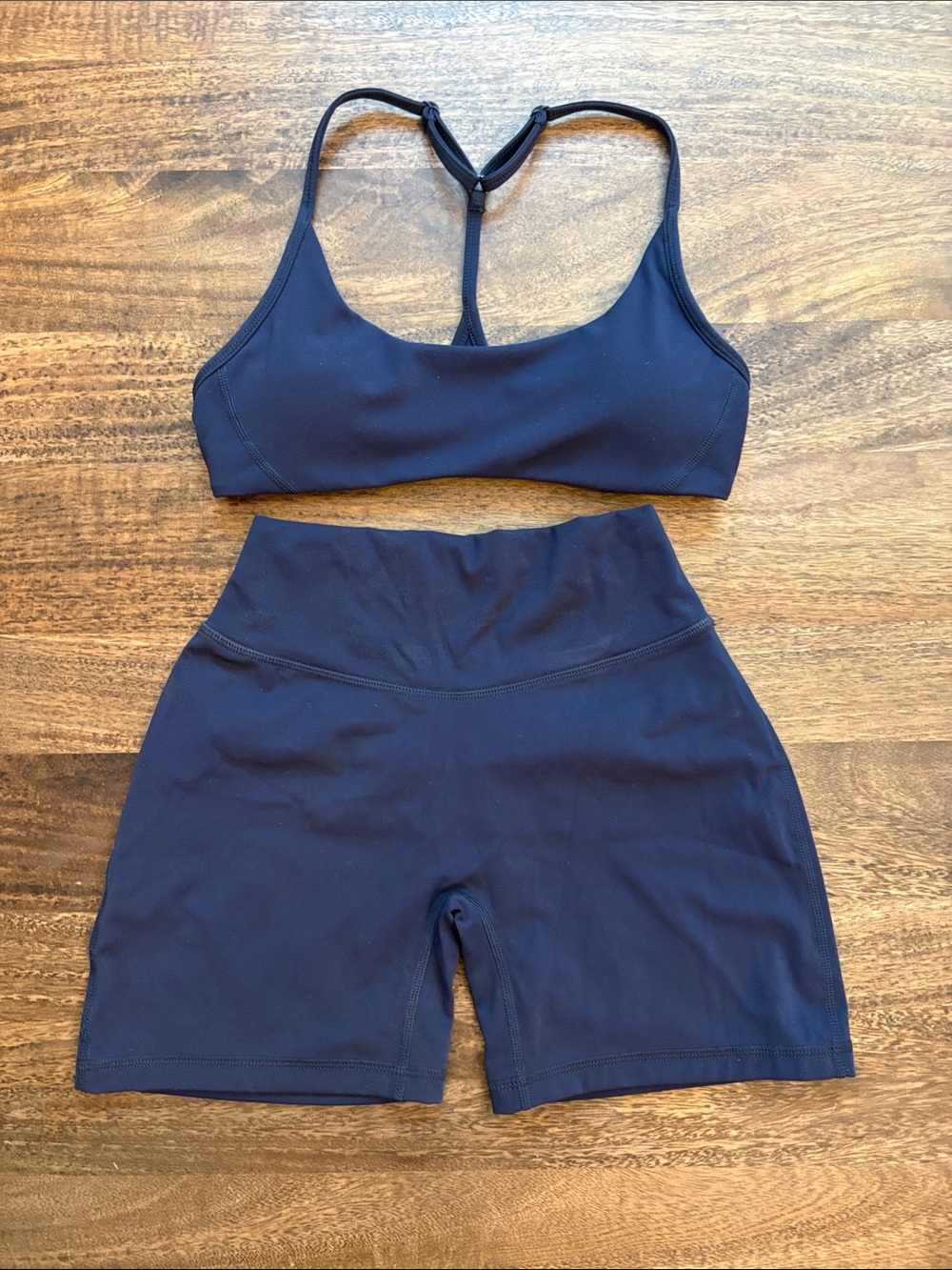 YoungLA NAVY shorts set